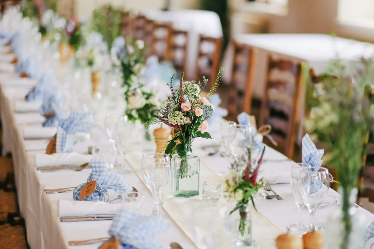 Champagne glasses toast at a wedding celebration